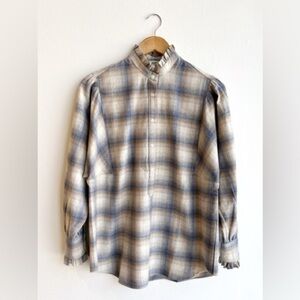 NWT Hartford Hyper Plaid Flannel Shirt